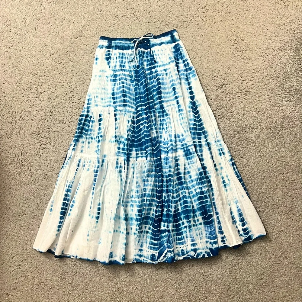 Ralph Lauren Tie Dye Midi Skirt - Picture 1 of 3